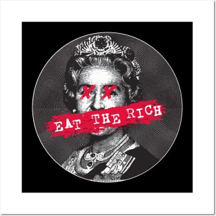 eat the rich fuck the queen Posters and Art